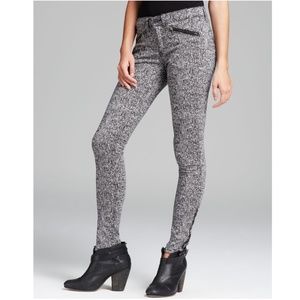 rag & bone Zip Detail Denim Leggings in Linton